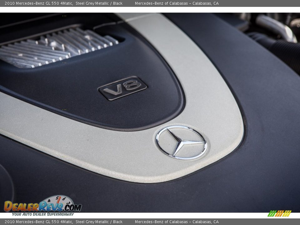 2010 Mercedes-Benz GL 550 4Matic Steel Grey Metallic / Black Photo #26