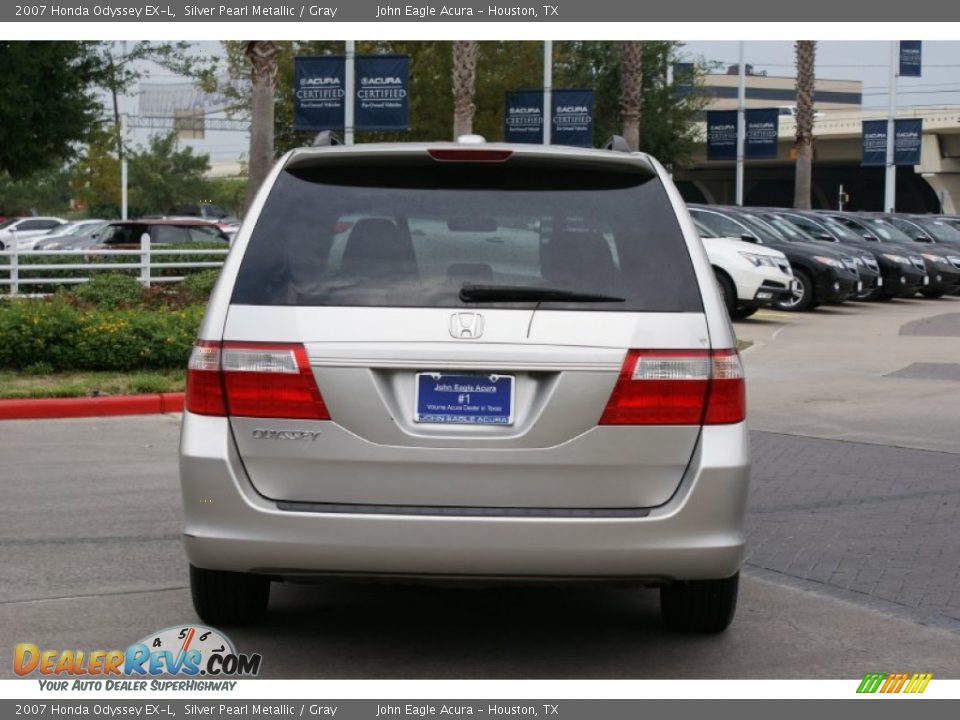 2007 Honda Odyssey EX-L Silver Pearl Metallic / Gray Photo #5