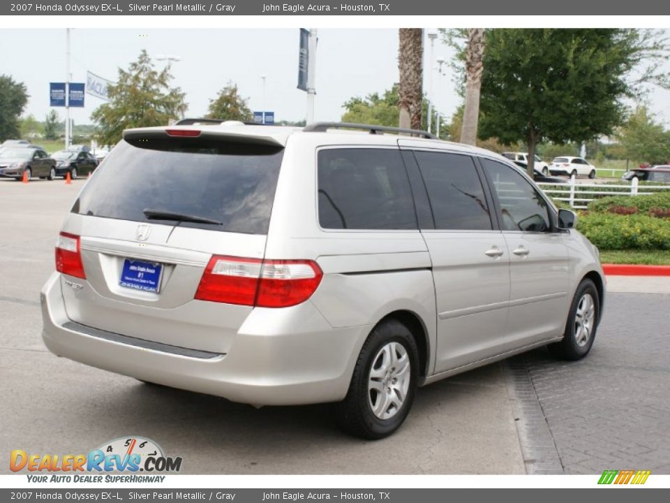 2007 Honda Odyssey EX-L Silver Pearl Metallic / Gray Photo #9