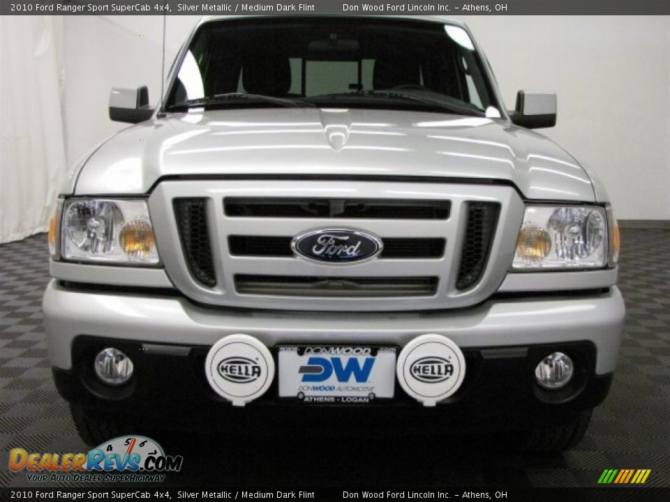 2010 Ford Ranger Sport SuperCab 4x4 Silver Metallic / Medium Dark Flint Photo #2