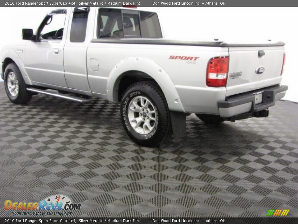 2010 Ford Ranger Sport SuperCab 4x4 Silver Metallic / Medium Dark Flint Photo #4