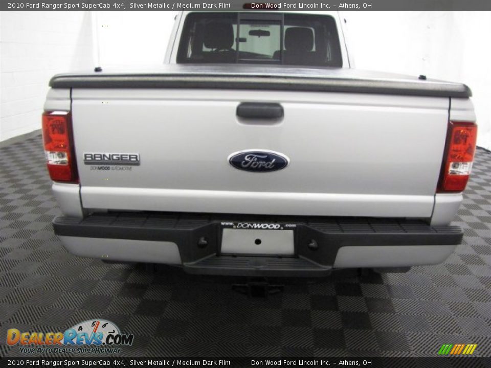 2010 Ford Ranger Sport SuperCab 4x4 Silver Metallic / Medium Dark Flint Photo #5