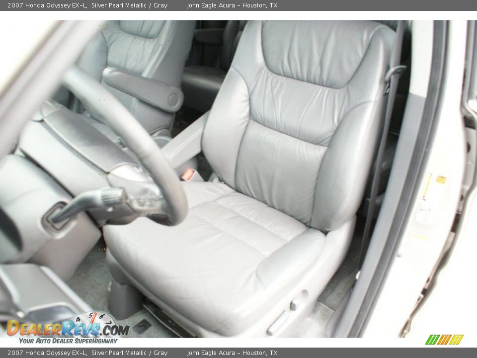 2007 Honda Odyssey EX-L Silver Pearl Metallic / Gray Photo #13