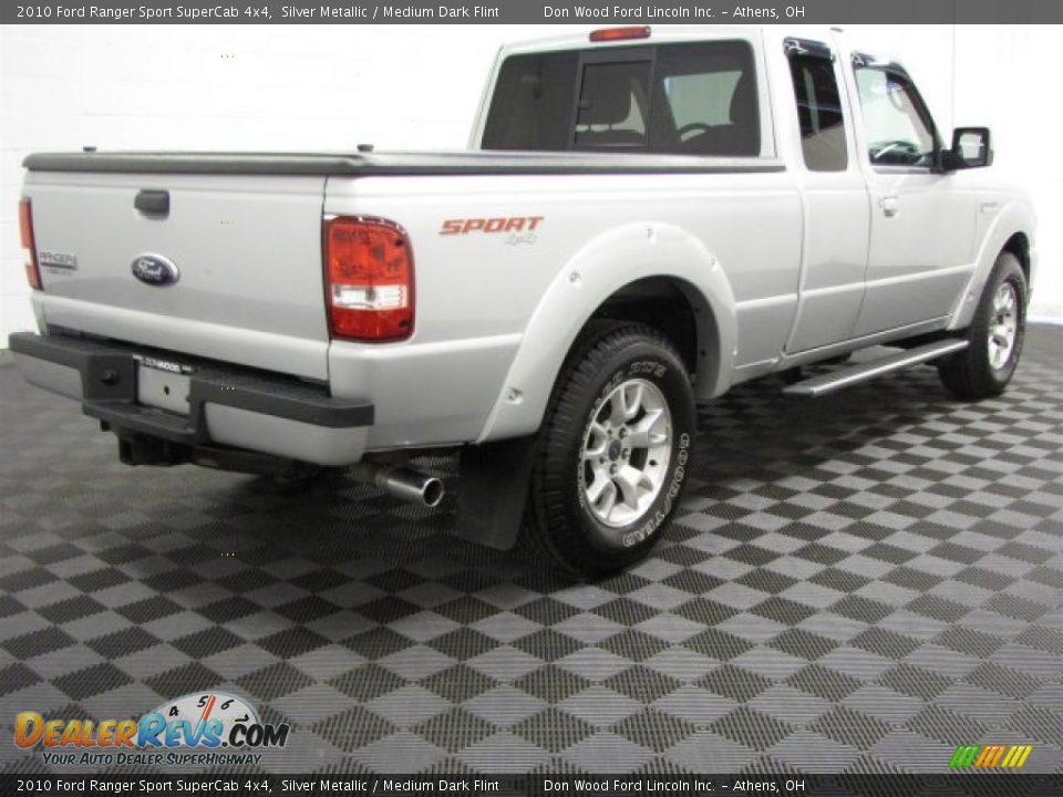 2010 Ford Ranger Sport SuperCab 4x4 Silver Metallic / Medium Dark Flint Photo #6