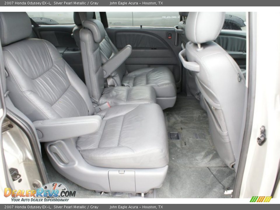 2007 Honda Odyssey EX-L Silver Pearl Metallic / Gray Photo #17