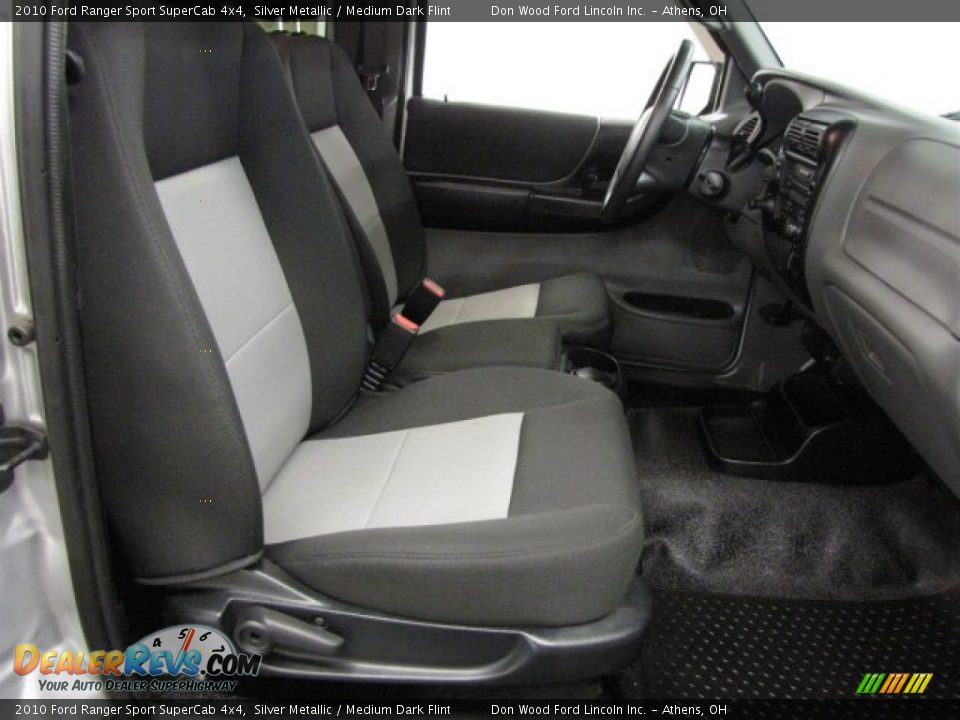 2010 Ford Ranger Sport SuperCab 4x4 Silver Metallic / Medium Dark Flint Photo #11