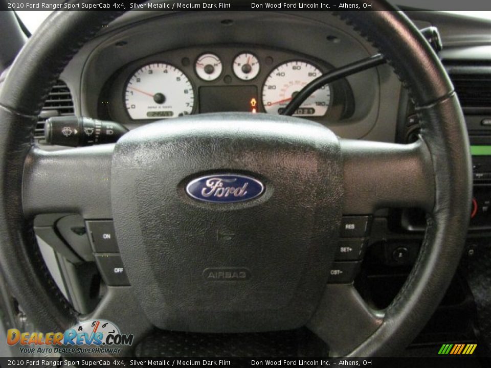 2010 Ford Ranger Sport SuperCab 4x4 Silver Metallic / Medium Dark Flint Photo #17