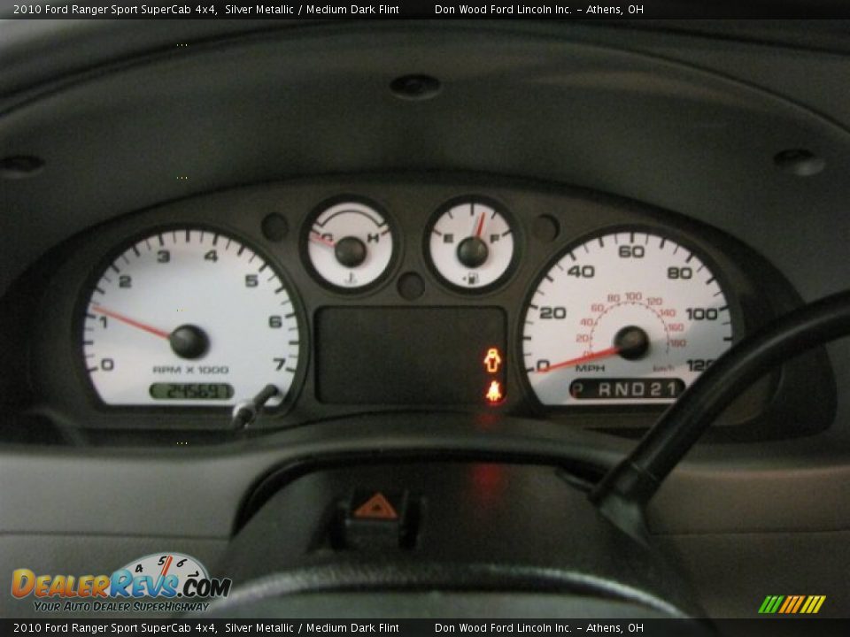 2010 Ford Ranger Sport SuperCab 4x4 Silver Metallic / Medium Dark Flint Photo #19
