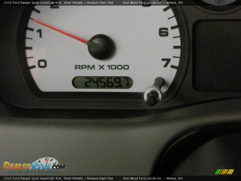2010 Ford Ranger Sport SuperCab 4x4 Silver Metallic / Medium Dark Flint Photo #20