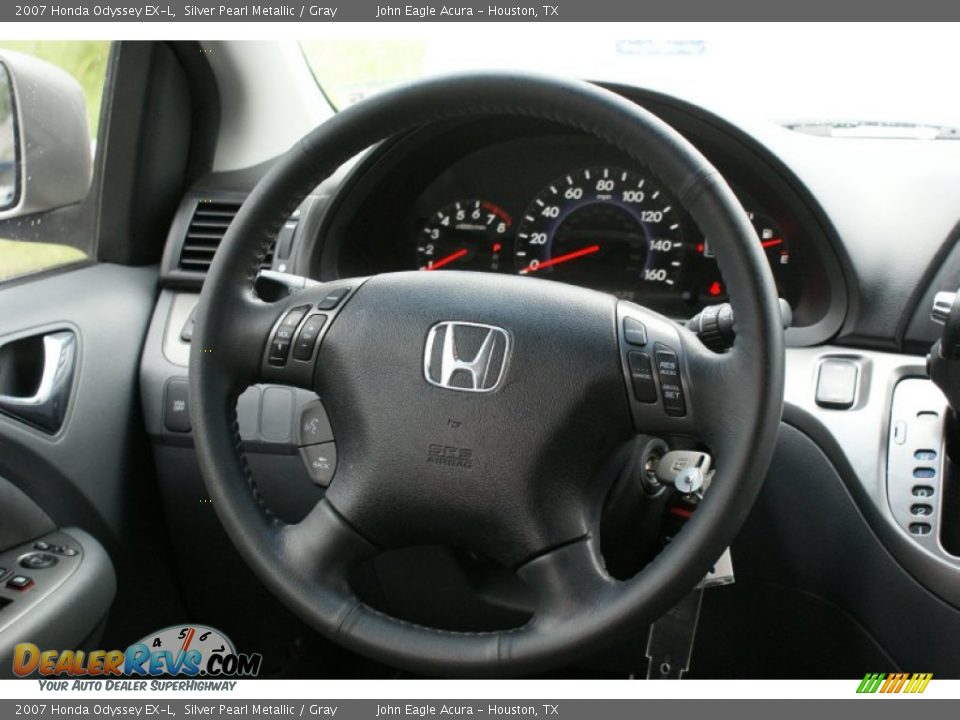 2007 Honda Odyssey EX-L Silver Pearl Metallic / Gray Photo #28