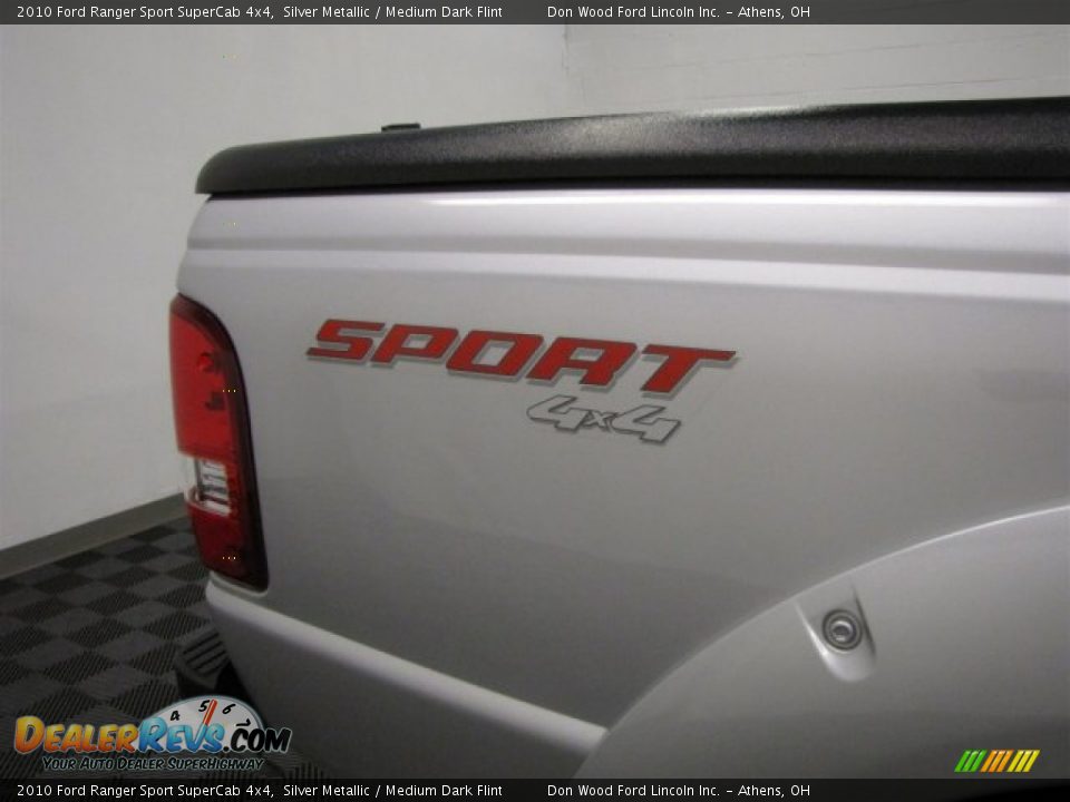 2010 Ford Ranger Sport SuperCab 4x4 Silver Metallic / Medium Dark Flint Photo #24