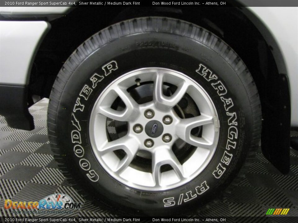 2010 Ford Ranger Sport SuperCab 4x4 Silver Metallic / Medium Dark Flint Photo #25