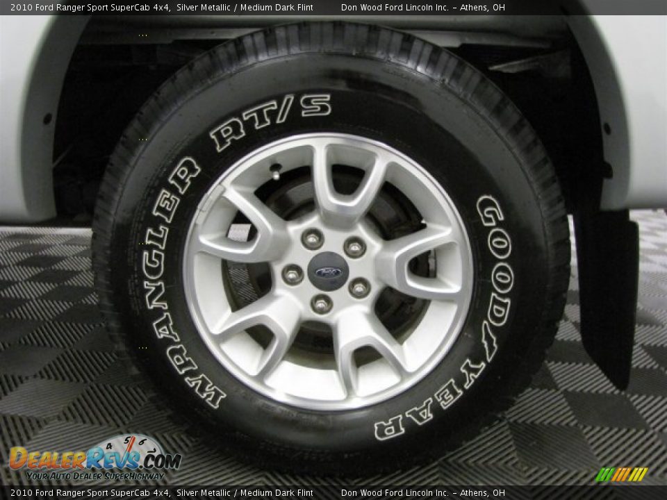 2010 Ford Ranger Sport SuperCab 4x4 Silver Metallic / Medium Dark Flint Photo #28