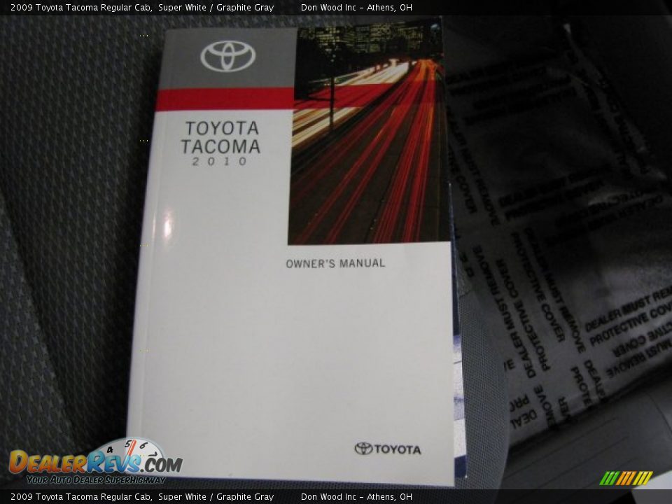 2009 Toyota Tacoma Regular Cab Super White / Graphite Gray Photo #21
