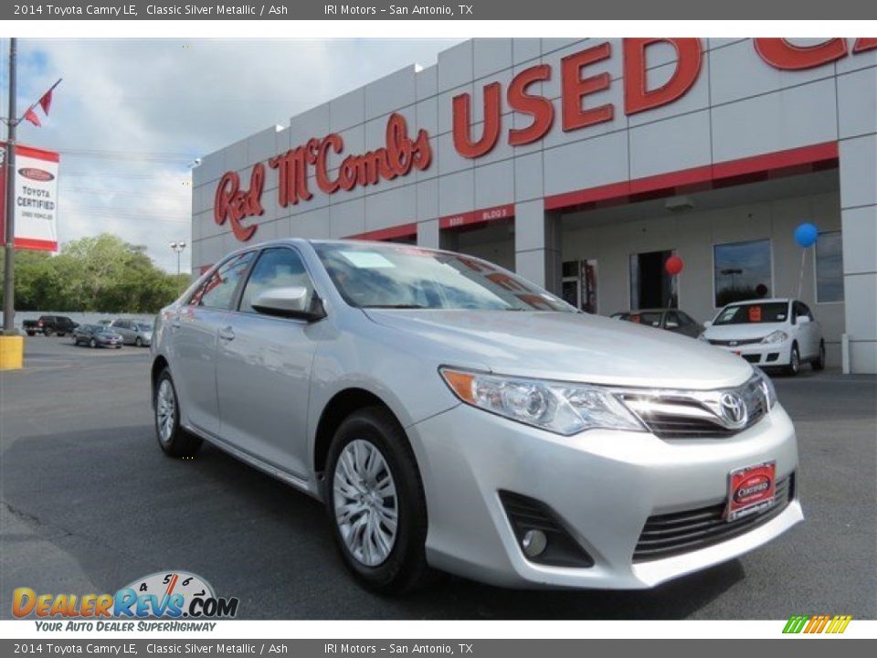2014 Toyota Camry LE Classic Silver Metallic / Ash Photo #1