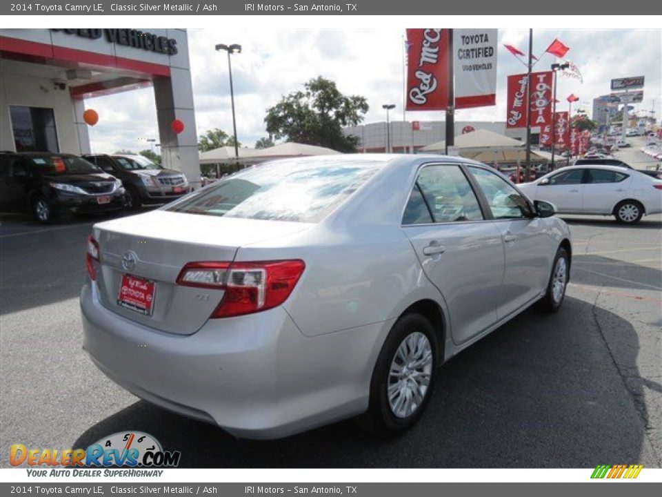 2014 Toyota Camry LE Classic Silver Metallic / Ash Photo #7