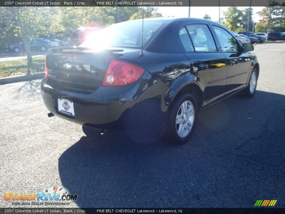 2007 Chevrolet Cobalt LT Sedan Black / Gray Photo #5