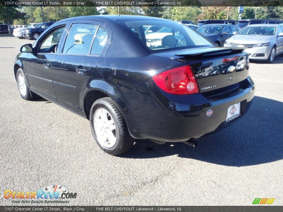 2007 Chevrolet Cobalt LT Sedan Black / Gray Photo #7
