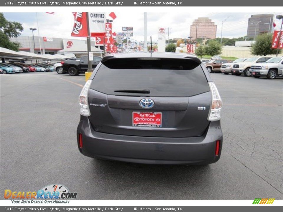 2012 Toyota Prius v Five Hybrid Magnetic Gray Metallic / Dark Gray Photo #6