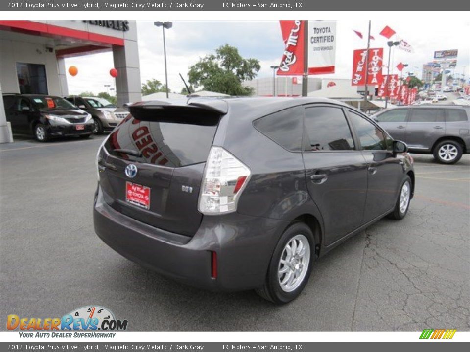 2012 Toyota Prius v Five Hybrid Magnetic Gray Metallic / Dark Gray Photo #7