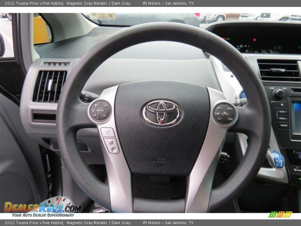 2012 Toyota Prius v Five Hybrid Magnetic Gray Metallic / Dark Gray Photo #17