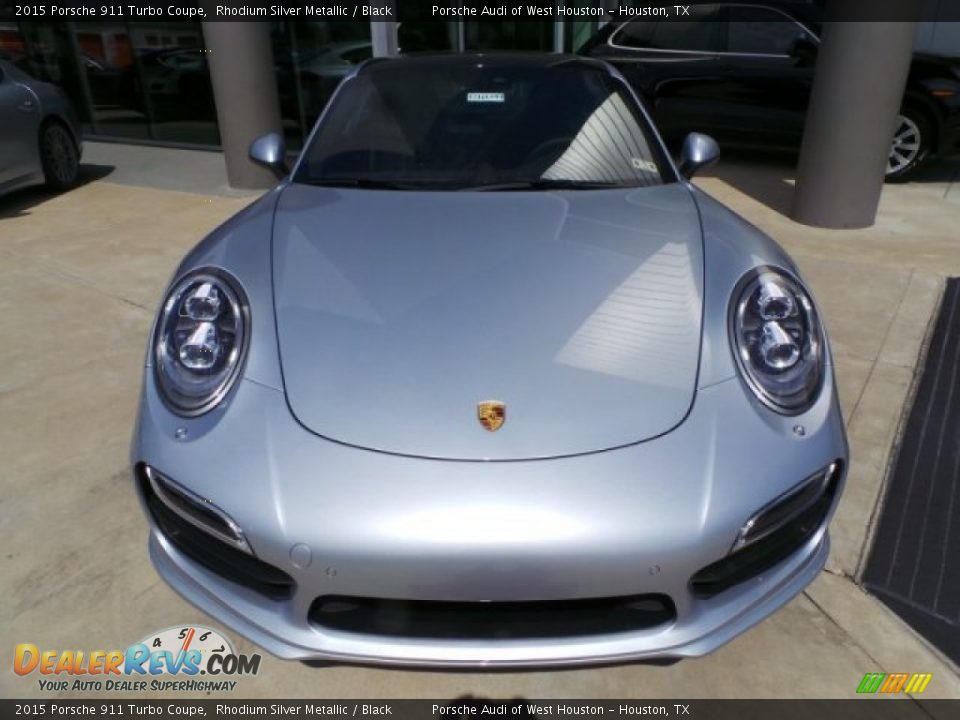 Rhodium Silver Metallic 2015 Porsche 911 Turbo Coupe Photo #2