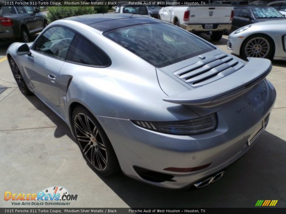 Rhodium Silver Metallic 2015 Porsche 911 Turbo Coupe Photo #5