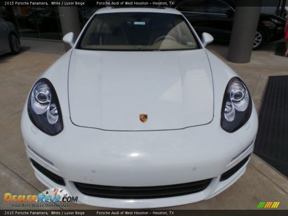 2015 Porsche Panamera White / Luxor Beige Photo #2
