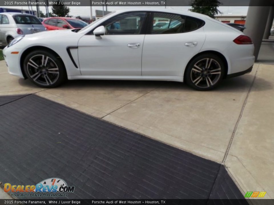 2015 Porsche Panamera White / Luxor Beige Photo #4