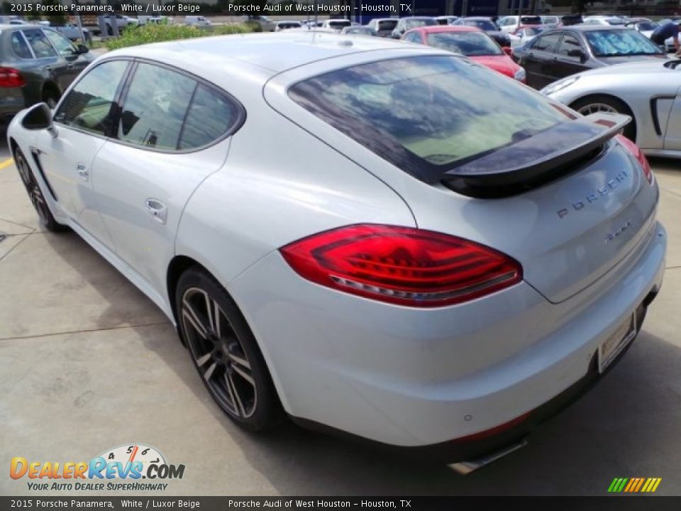 2015 Porsche Panamera White / Luxor Beige Photo #5