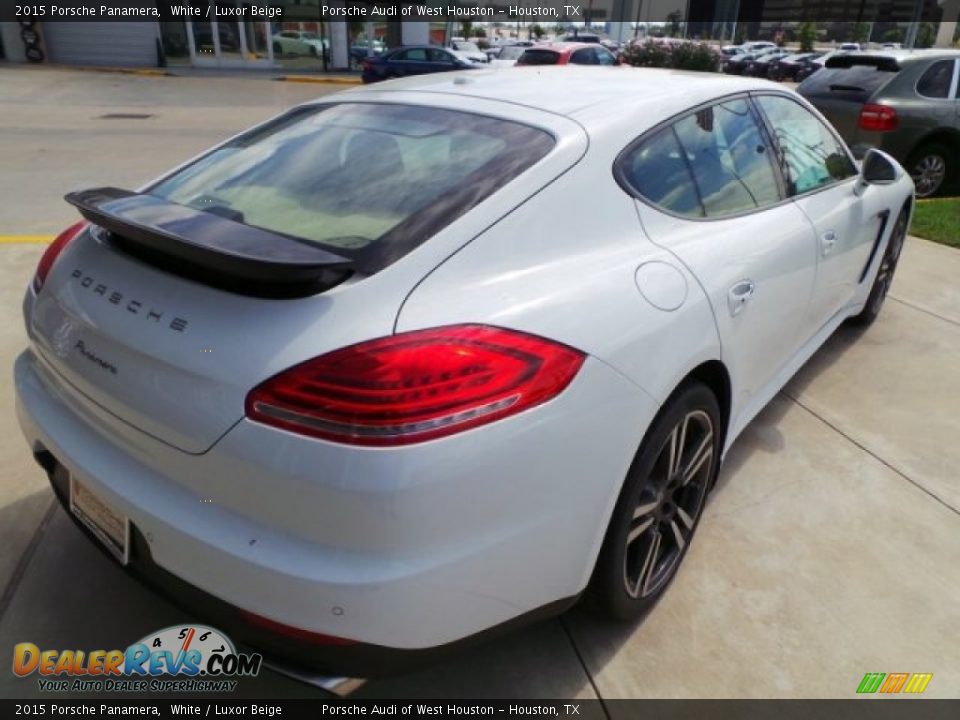 2015 Porsche Panamera White / Luxor Beige Photo #7