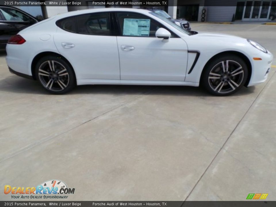 2015 Porsche Panamera White / Luxor Beige Photo #8