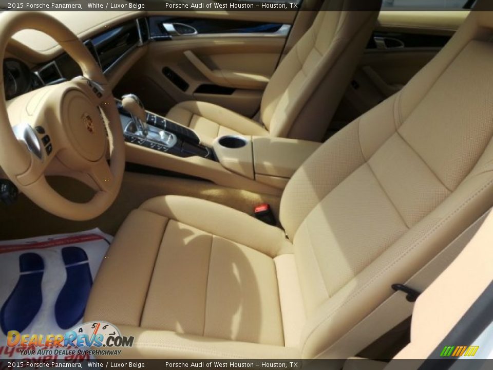 2015 Porsche Panamera White / Luxor Beige Photo #14