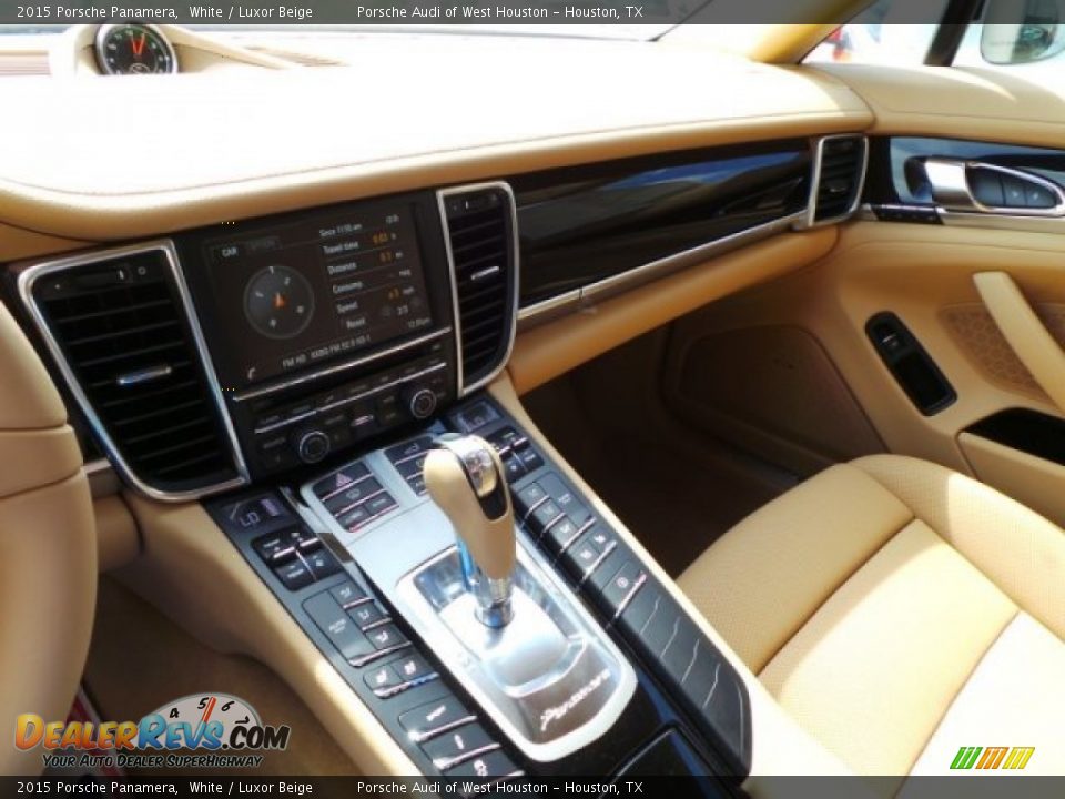 2015 Porsche Panamera White / Luxor Beige Photo #16
