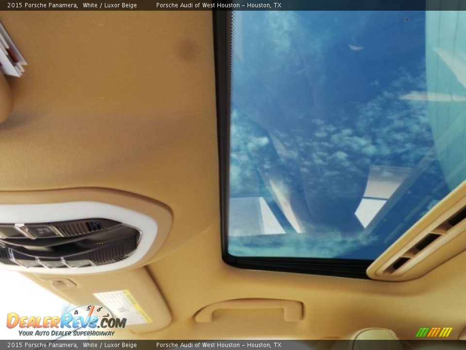 2015 Porsche Panamera White / Luxor Beige Photo #18