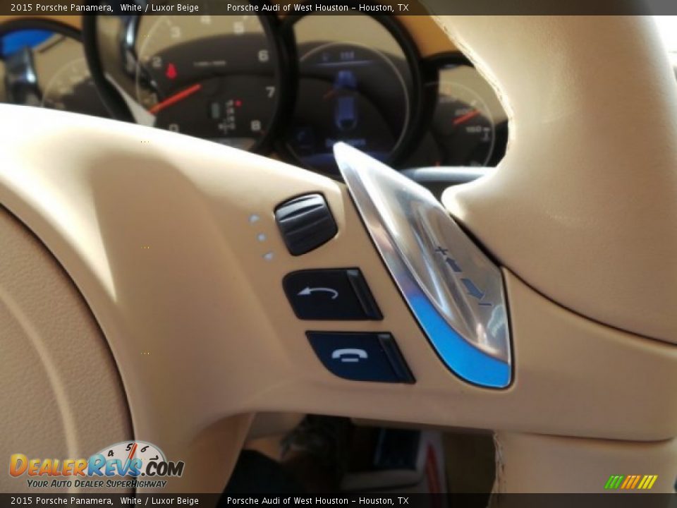2015 Porsche Panamera White / Luxor Beige Photo #26