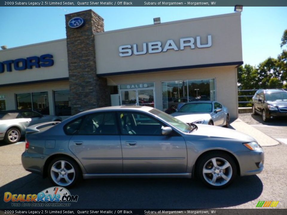 2009 Subaru Legacy 2.5i Limited Sedan Quartz Silver Metallic / Off Black Photo #12