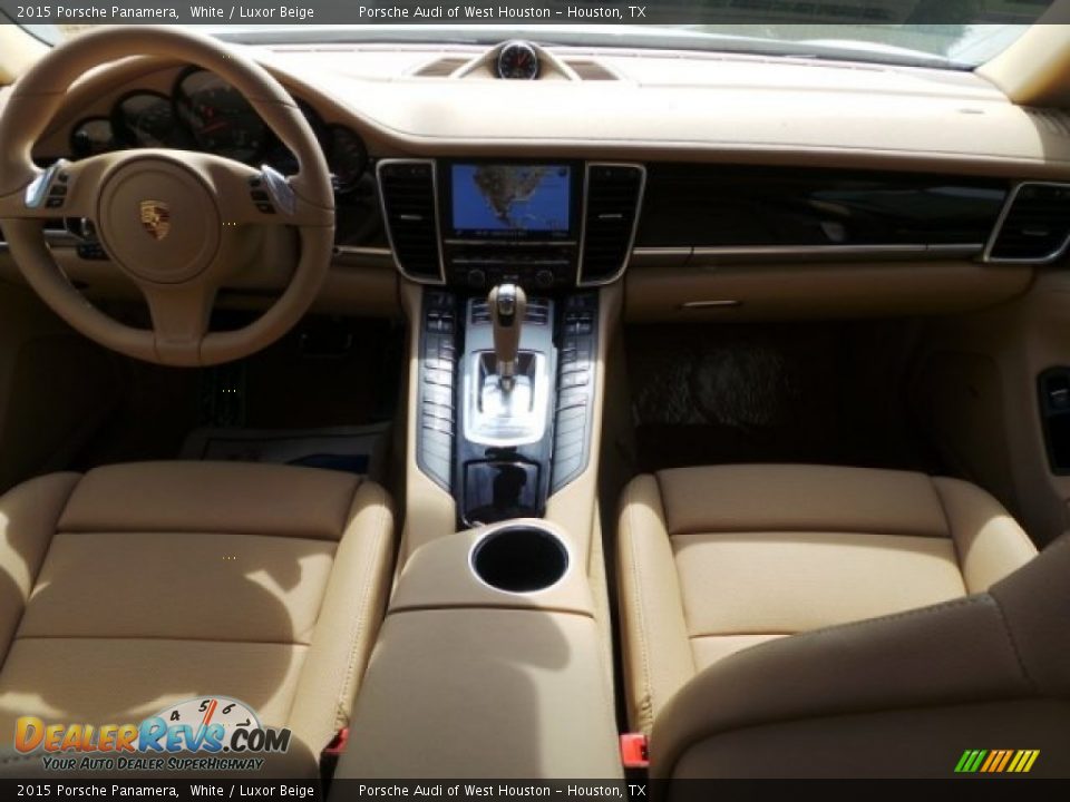 2015 Porsche Panamera White / Luxor Beige Photo #32