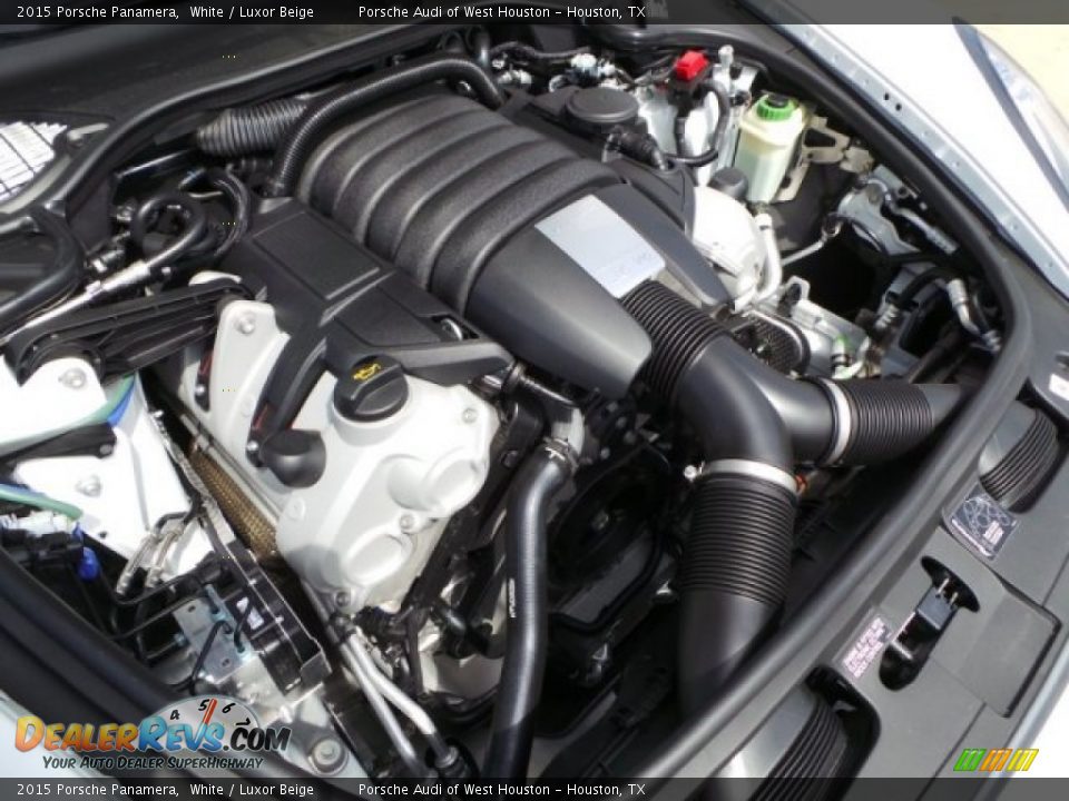 2015 Porsche Panamera White / Luxor Beige Photo #36
