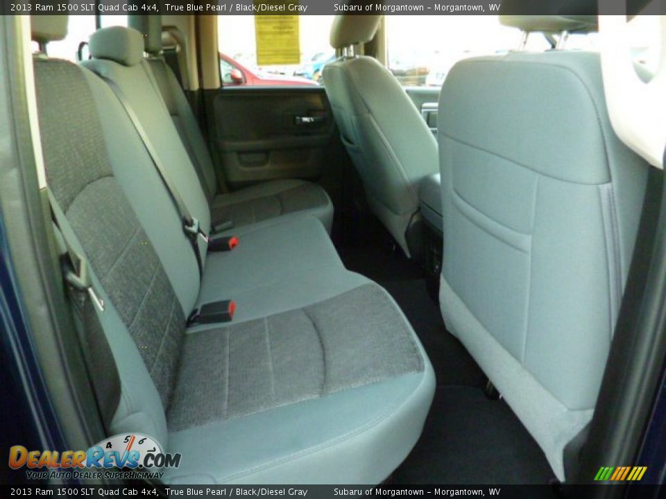 2013 Ram 1500 SLT Quad Cab 4x4 True Blue Pearl / Black/Diesel Gray Photo #5