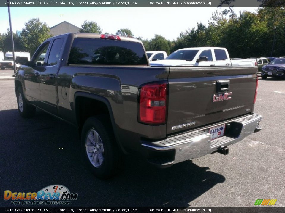 2014 GMC Sierra 1500 SLE Double Cab Bronze Alloy Metallic / Cocoa/Dune Photo #4