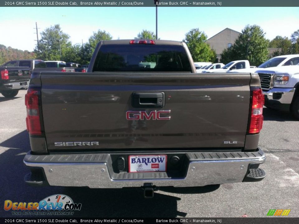 2014 GMC Sierra 1500 SLE Double Cab Bronze Alloy Metallic / Cocoa/Dune Photo #5