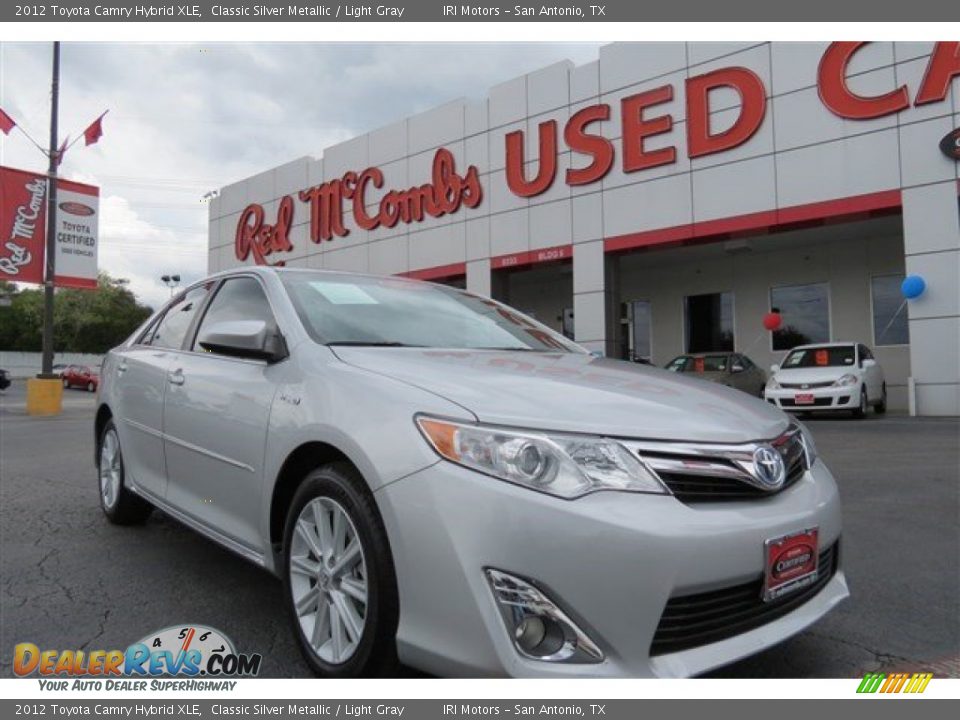 2012 Toyota Camry Hybrid XLE Classic Silver Metallic / Light Gray Photo #1