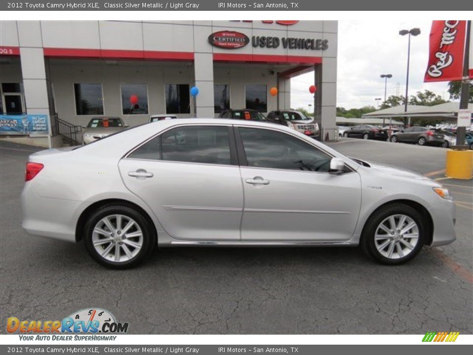 2012 Toyota Camry Hybrid XLE Classic Silver Metallic / Light Gray Photo #8