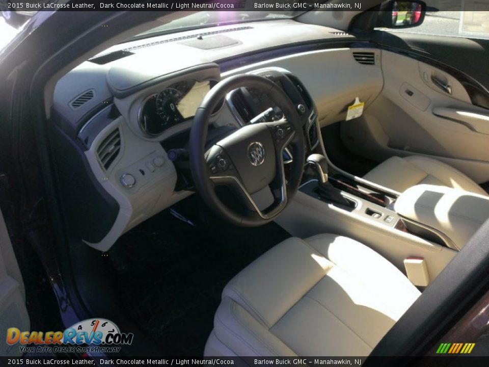 Light Neutral/Cocoa Interior - 2015 Buick LaCrosse Leather Photo #8