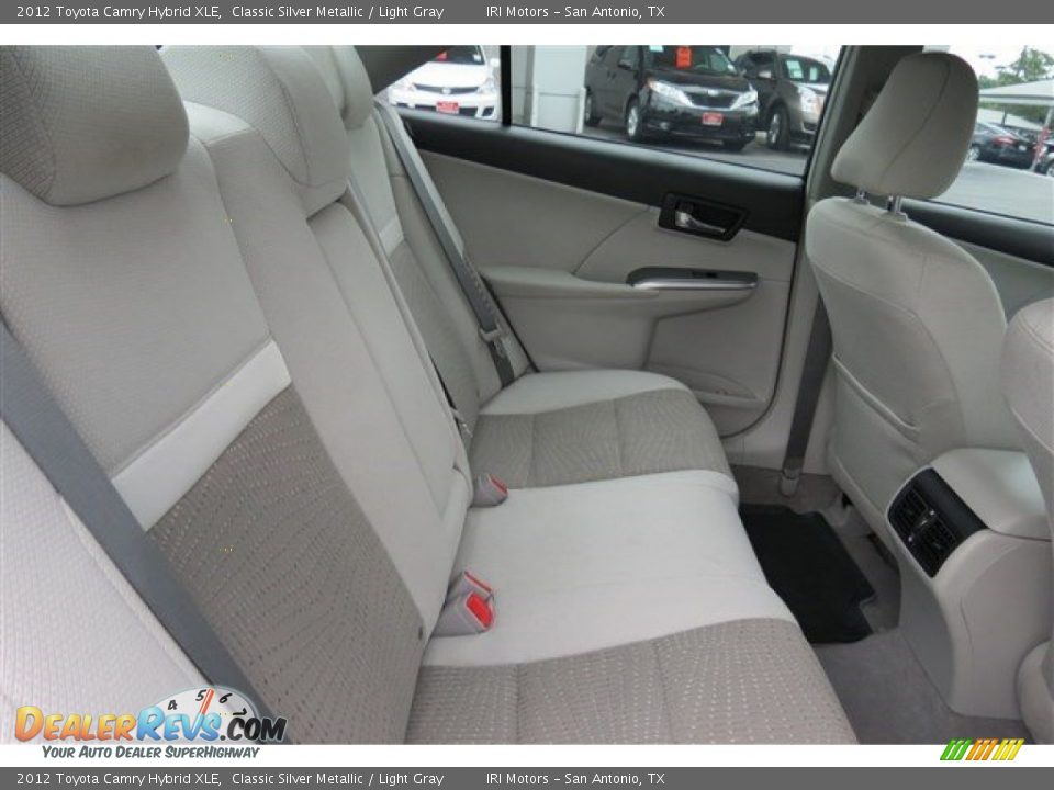 2012 Toyota Camry Hybrid XLE Classic Silver Metallic / Light Gray Photo #14