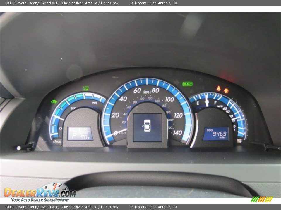 2012 Toyota Camry Hybrid XLE Classic Silver Metallic / Light Gray Photo #17