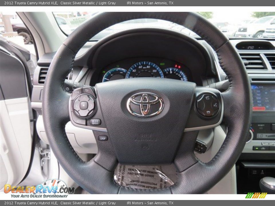 2012 Toyota Camry Hybrid XLE Classic Silver Metallic / Light Gray Photo #18