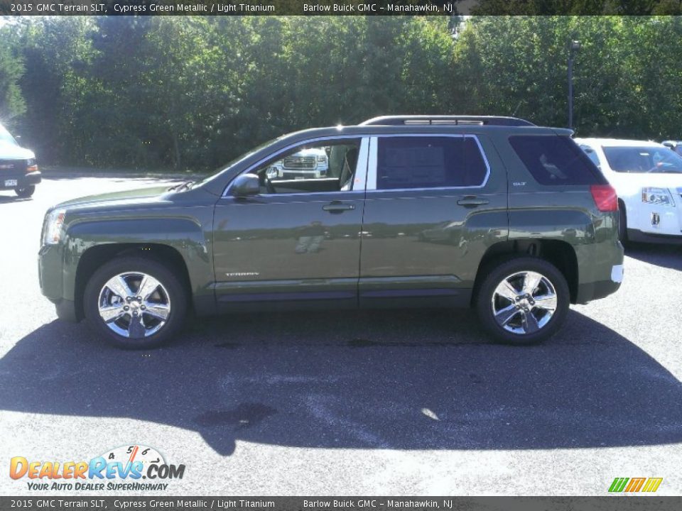 2015 GMC Terrain SLT Cypress Green Metallic / Light Titanium Photo #3