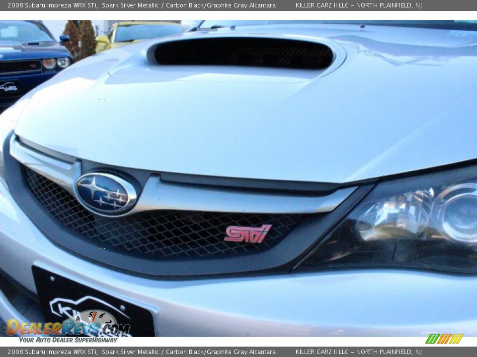 2008 Subaru Impreza WRX STi Spark Silver Metallic / Carbon Black/Graphite Gray Alcantara Photo #33